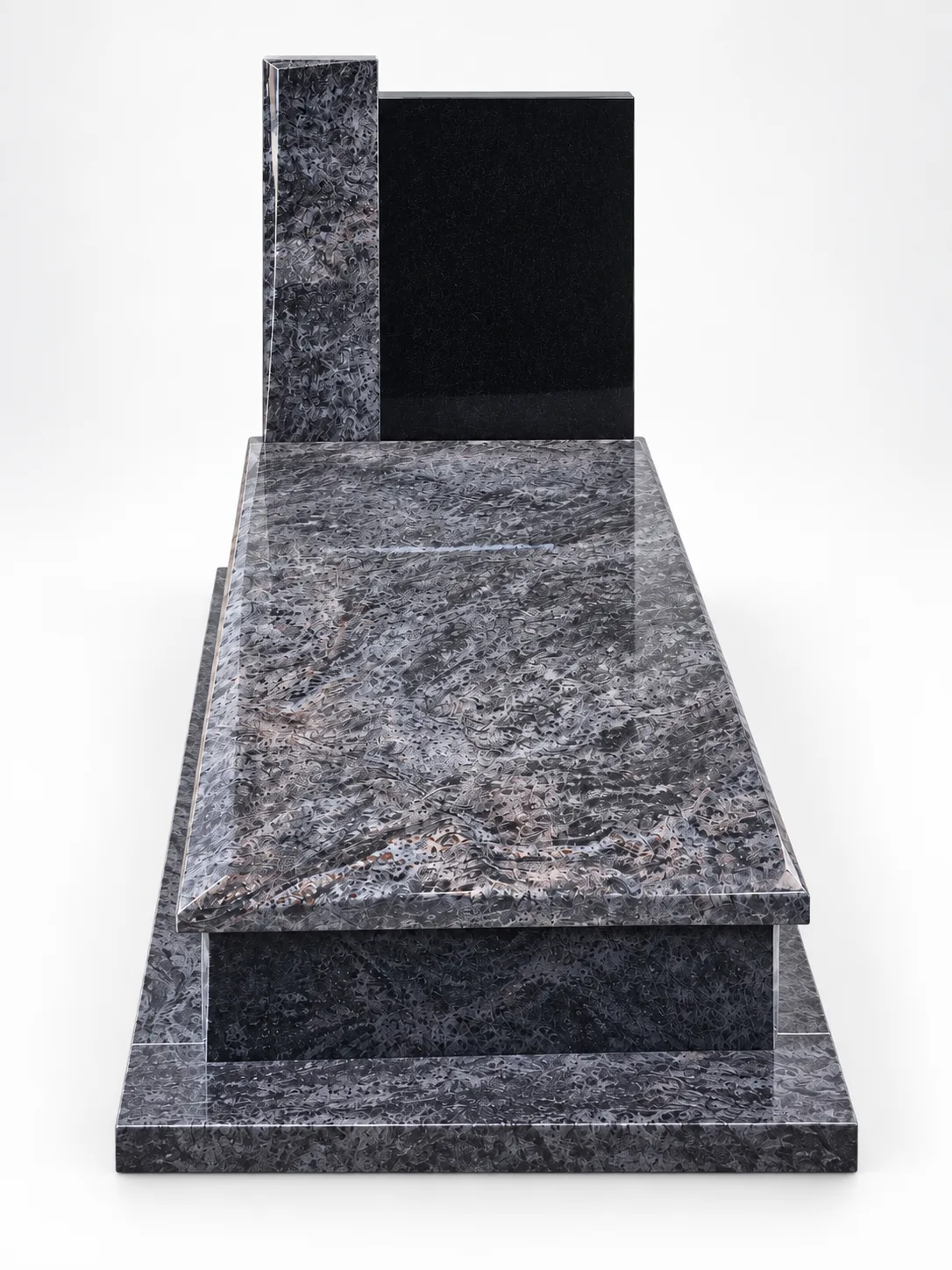 Bahama Blue Granite Polish Tombstone for cemetery application thumbnail 2