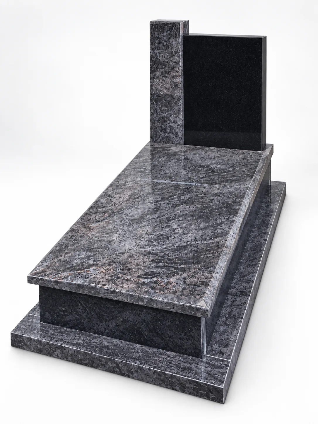Bahama Blue Granite Polish Tombstone for cemetery application thumbnail 3