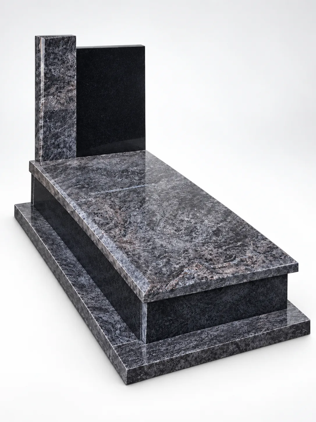 Bahama Blue Granite Polish Tombstone for cemetery application thumbnail 4
