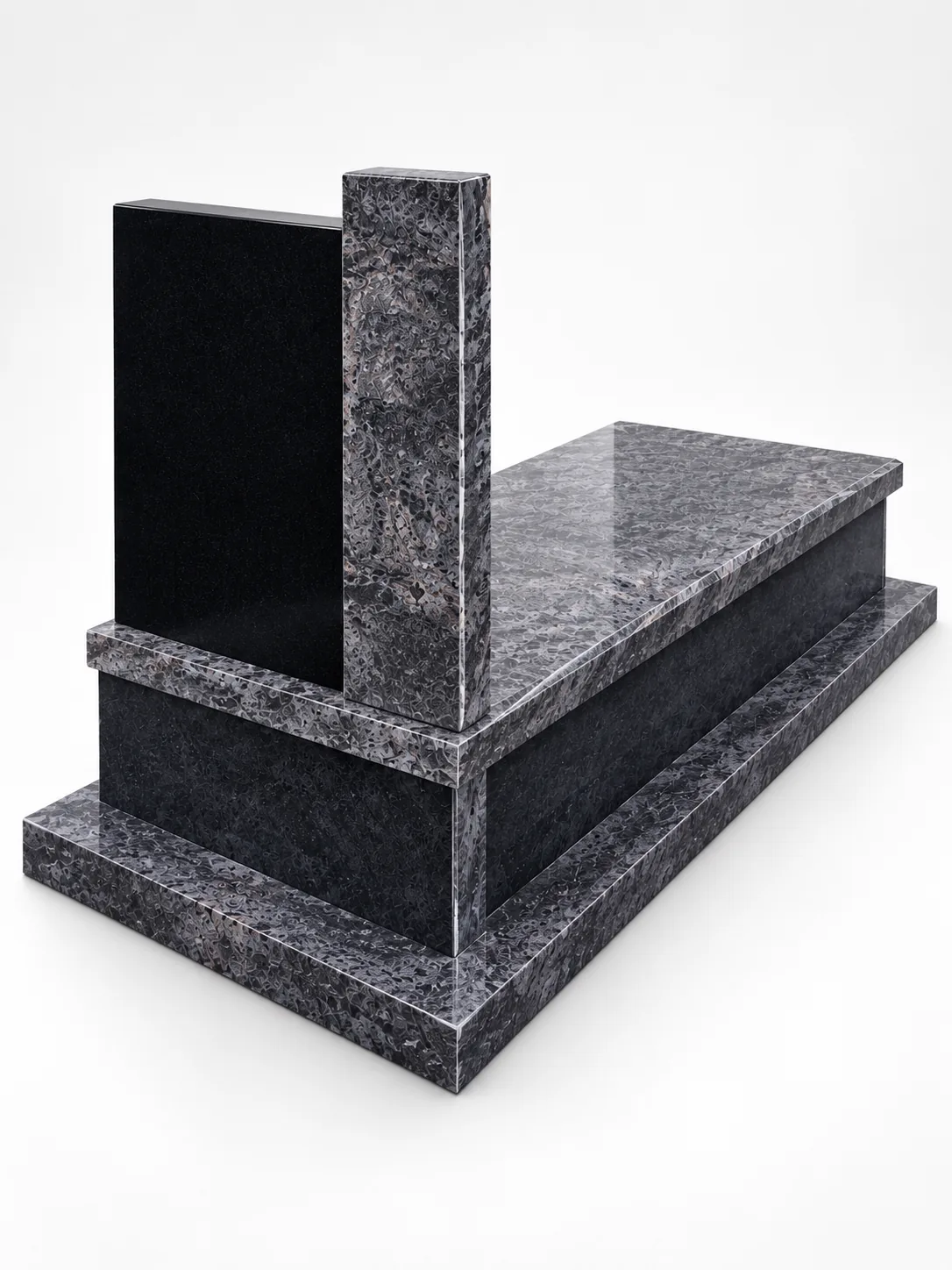 Bahama Blue Granite Polish Tombstone for cemetery application thumbnail 5