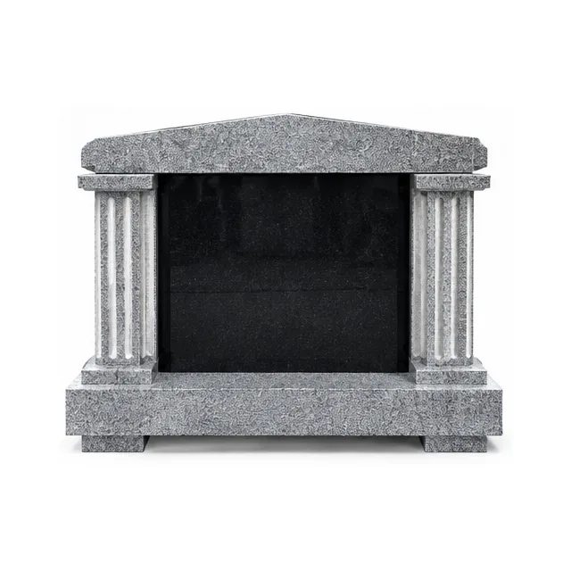 Grey Granite Mausoleums headstone for Cemetery Application thumbnail 1