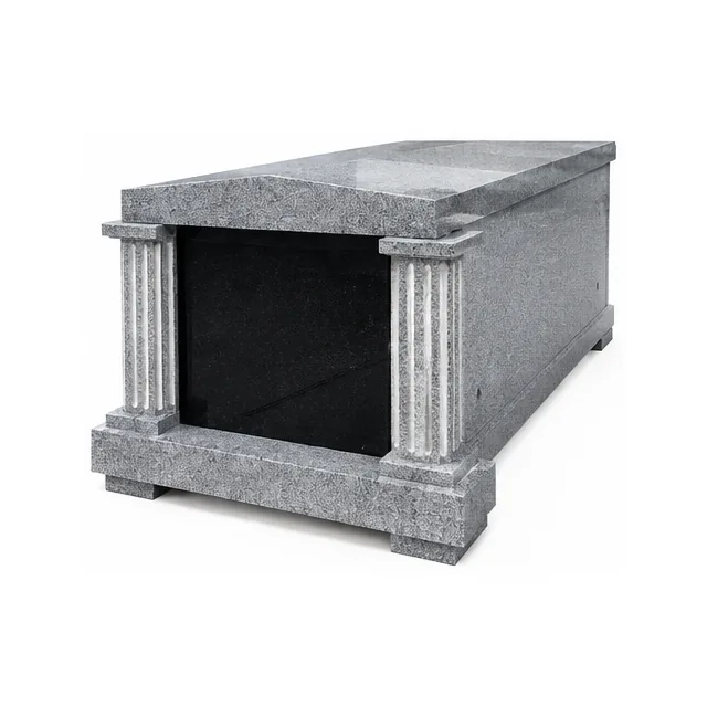 Grey Granite Mausoleums headstone for Cemetery Application thumbnail 2