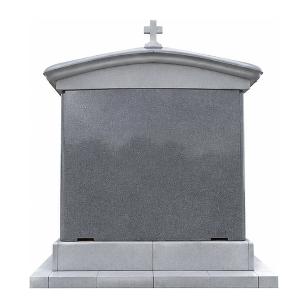Grey Granite Mausoleums headstone  for Cemetery Burial thumbnail 3