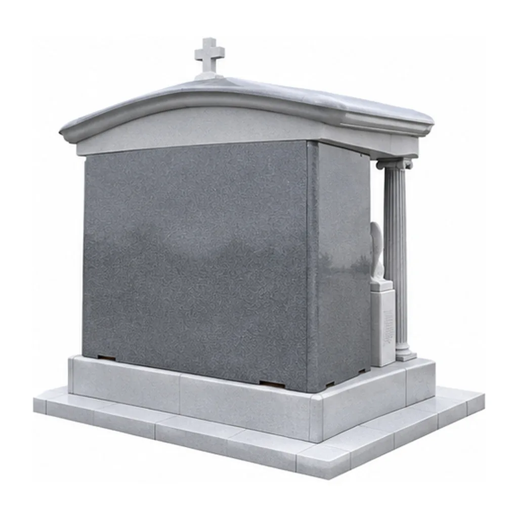 Grey Granite Mausoleums headstone  for Cemetery Burial thumbnail 4