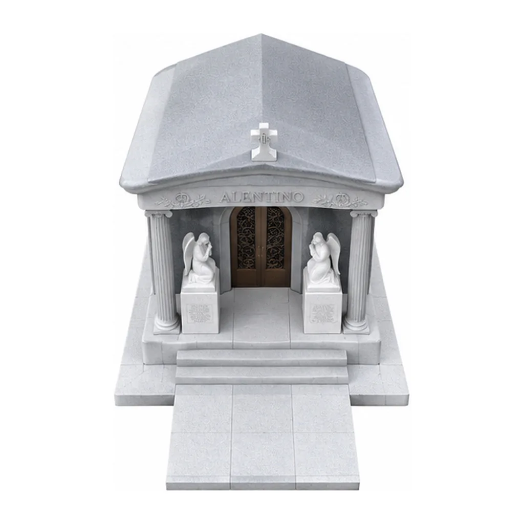 Grey Granite Mausoleums headstone  for Cemetery Burial thumbnail 5