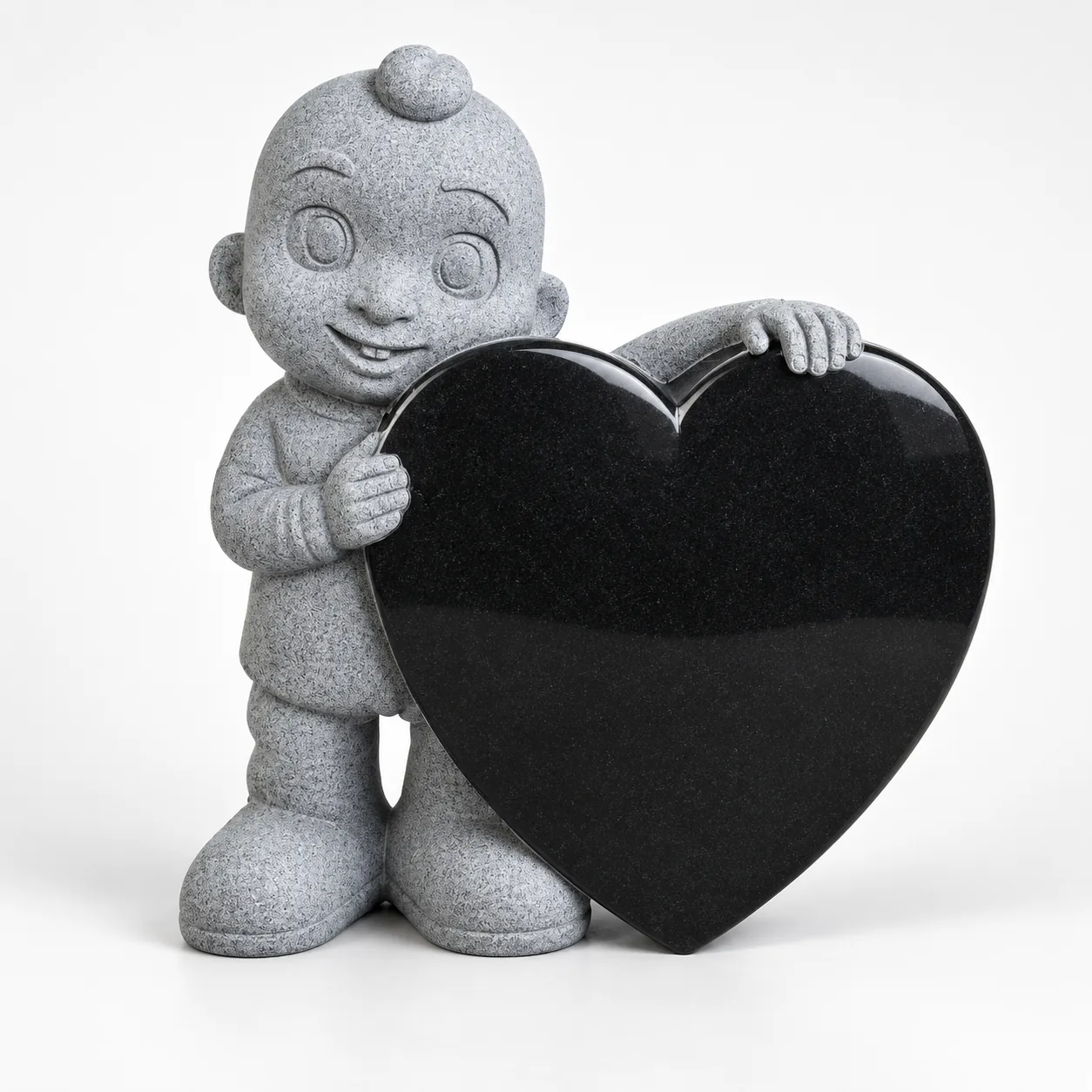 Black Granite Customized Memorial Monuments for Cemetery Application