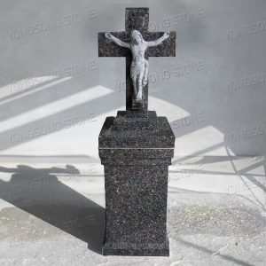 Granite Cross Lid On Square Pedestal